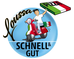 Lussa Pizzaservice logo.